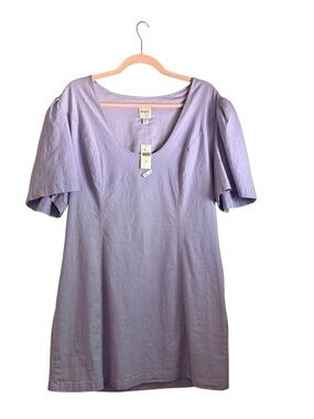NWT Maeve Lavender Puff Sleeve Mini Dress - XL